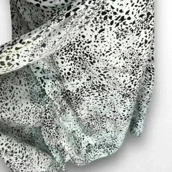 Faux wrap skirt Nine West leopard print white and black size medium NWOT - Picture 6 of 6